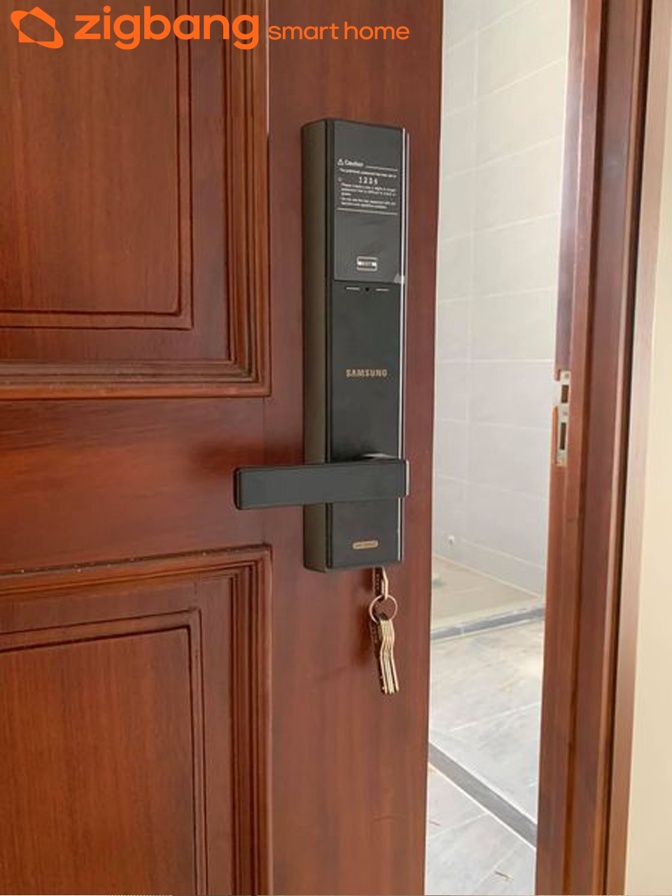 HINH ANH LAP DAT KHOA ZIGBANG SAMSUNG SHP DH537MU ZE 1