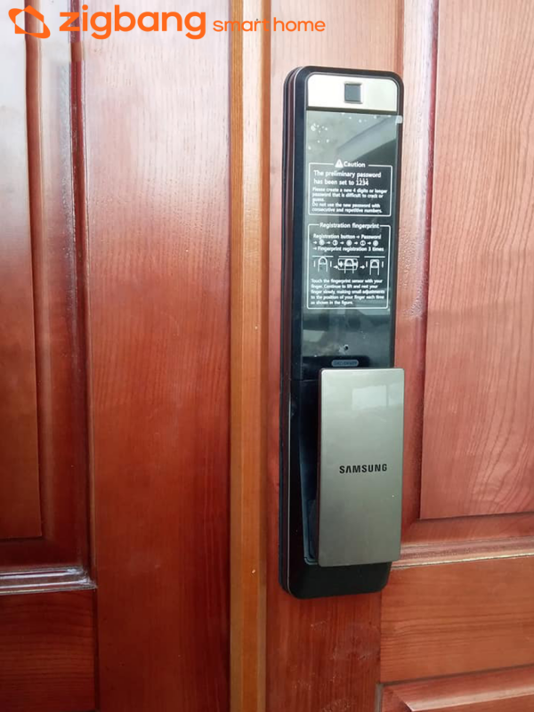 Hinh anh lap dat khoa van tay Zigbang samsung 609 1